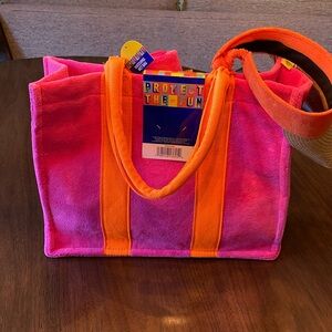 New Banana boat tote set  terry cloth hat , wet bag beach perfect